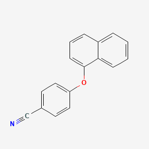 molecular formula C17H11NO B1415073 4-(Naphthalen-1-yloxy)benzonitrile CAS No. 1041608-24-5