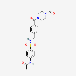 N-[4-({4-[(4-acetylpiperazin-1-yl)carbonyl]benzyl}sulfamoyl)phenyl]acetamide