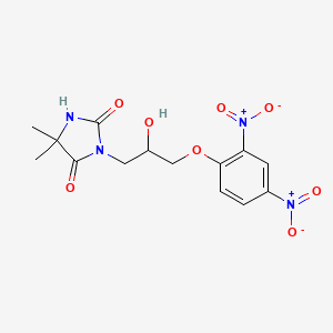 3-[3-(2,4-Dinitrophenoxy)-2-hydroxypropyl]-5,5-dimethylimidazolidine-2,4-dione