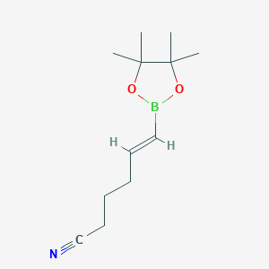 (5e)-6-(4,4,5,5-Tetramethyl-1,3,2-dioxaborolan-2-yl)hex-5-enenitrile