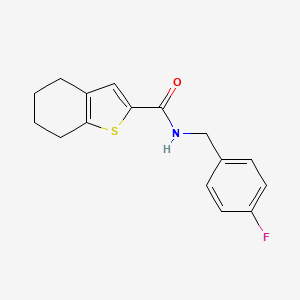 N-[(4-fluorophenyl)methyl]-4,5,6,7-tetrahydro-1-benzothiophene-2-carboxamide