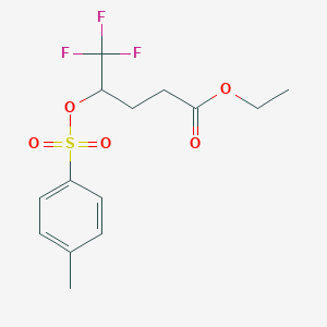 5,5,5-Trifluoro-4-(toluene-4-sulfonyloxy)-pentanoic acid ethyl ester