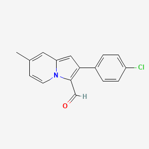 2-(4-Chlorophenyl)-7-methylindolizine-3-carbaldehyde