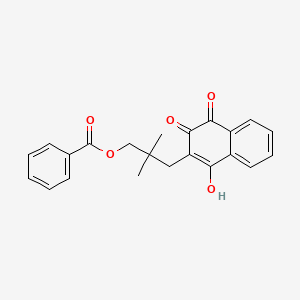 1,4-Naphthalenedione, 2-[3-(benzoyloxy)-2,2-dimethylpropyl]-3-hydroxy-