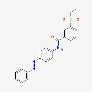 (E)-3-(ethylsulfonyl)-N-(4-(phenyldiazenyl)phenyl)benzamide