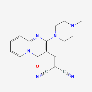 2-[[2-(4-Methylpiperazin-1-yl)-4-oxopyrido[1,2-a]pyrimidin-3-yl]methylidene]propanedinitrile