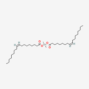 molecular formula C38H72O4Sn B14150845 Dimethylbis(oleoyloxy)stannane CAS No. 3865-34-7