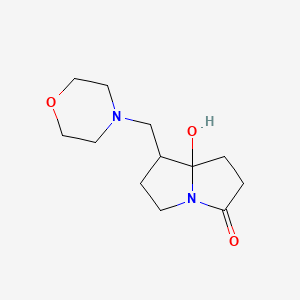 7a-Hydroxy-7-[(morpholin-4-yl)methyl]hexahydro-3H-pyrrolizin-3-one