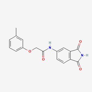 N-(1,3-dioxoisoindol-5-yl)-2-(3-methylphenoxy)acetamide