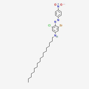 molecular formula C30H44BrClN4O2 B14150945 3-bromo-5-chloro-4-[(4-nitrophenyl)diazenyl]-N-octadecylaniline CAS No. 736939-16-5