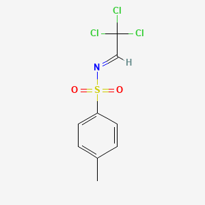 molecular formula C9H8Cl3NO2S B14150961 4-methyl-N-(2,2,2-trichloroethylidene)benzenesulfonamide CAS No. 51608-61-8