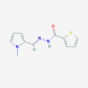 N'-[(E)-(1-methyl-1H-pyrrol-2-yl)methylidene]thiophene-2-carbohydrazide