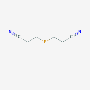 molecular formula C7H11N2P B14151028 Propanenitrile, 3,3'-(methylphosphinidene)bis- CAS No. 4023-56-7