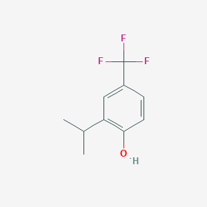 molecular formula C10H11F3O B14151033 2-Isopropyl-4-(trifluoromethyl)phenol CAS No. 1101062-05-8