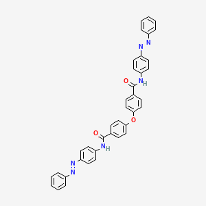 molecular formula C38H28N6O3 B14151054 4,4'-oxybis(N-{4-[(E)-phenyldiazenyl]phenyl}benzamide) CAS No. 304885-56-1