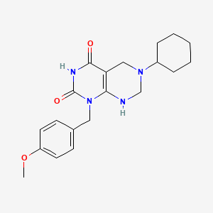 6-cyclohexyl-2-hydroxy-1-(4-methoxybenzyl)-5,6,7,8-tetrahydropyrimido[4,5-d]pyrimidin-4(1H)-one