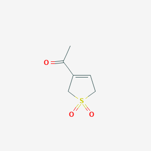 molecular formula C6H8O3S B14151123 1-(1,1-Dioxo-2,5-dihydro-thiophen-3-yl)-ethanone CAS No. 3603-78-9