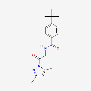 4-tert-butyl-N-[2-(3,5-dimethylpyrazol-1-yl)-2-oxoethyl]benzamide