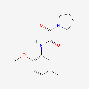 molecular formula C14H18N2O3 B14151161 N-(2-methoxy-5-methylphenyl)-2-oxo-2-pyrrolidin-1-ylacetamide CAS No. 489435-08-7