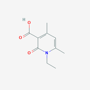 molecular formula C10H13NO3 B1415117 1-Ethyl-4,6-dimethyl-2-oxo-1,2-dihydropyridine-3-carboxylic acid CAS No. 24667-06-9