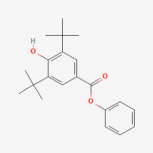 molecular formula C21H26O3 B14151175 Phenyl 3,5-di-tert-butyl-4-hydroxybenzoate CAS No. 4221-74-3