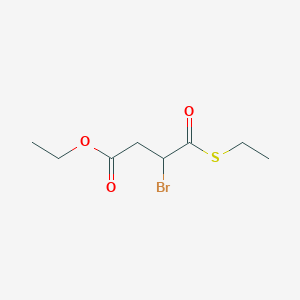 Ethyl 3-bromo-4-(ethylsulfanyl)-4-oxobutanoate