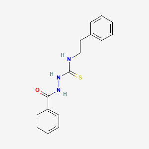 Benzoic acid, 2-(((2-phenylethyl)amino)thioxomethyl)hydrazide