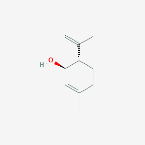 molecular formula C10H16O B14151234 (+)-trans-Isopiperitenol CAS No. 4017-77-0