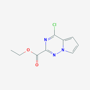 molecular formula C9H8ClN3O2 B1415125 4-氯吡咯并[2,1-f][1,2,4]三嗪-2-羧酸乙酯 CAS No. 1120214-92-7