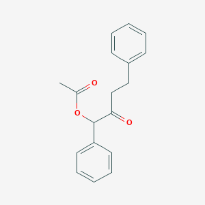 2-Oxo-1,4-diphenylbutyl acetate