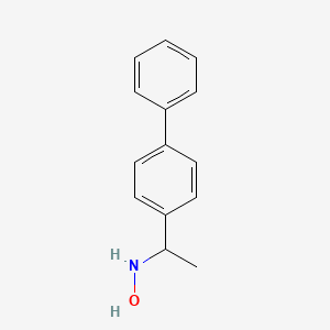 molecular formula C14H15NO B14151291 N-(1-Biphenyl-4-YL-ethyl)-hydroxylamine CAS No. 887410-92-6