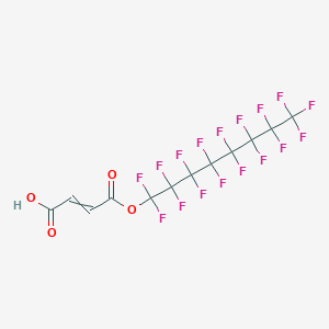 molecular formula C12H3F17O4 B14151292 4-[(Heptadecafluorooctyl)oxy]-4-oxobut-2-enoic acid CAS No. 152682-85-4