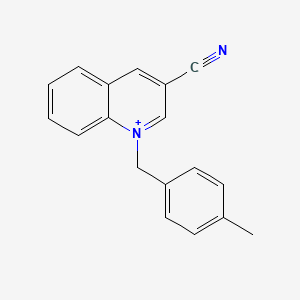 3-Cyano-1-[(4-methylphenyl)methyl]quinolin-1-ium