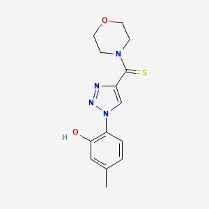 [1-(2-hydroxy-4-methylphenyl)-1H-1,2,3-triazol-4-yl](morpholin-4-yl)methanethione