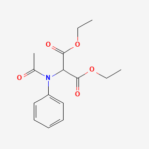 molecular formula C15H19NO5 B14151327 Diethyl [acetyl(phenyl)amino]propanedioate CAS No. 88744-07-4