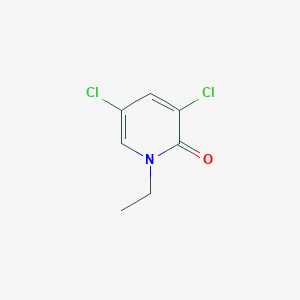 molecular formula C7H7Cl2NO B14151331 3,5-Dichloro-1-ethyl-2(1H)-pyridinone CAS No. 22109-31-5