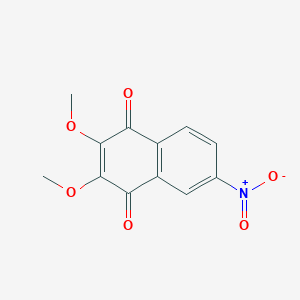 molecular formula C12H9NO6 B14151337 2,3-Dimethoxy-6-nitronaphthalene-1,4-dione CAS No. 89226-87-9