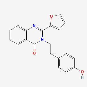 2-(Furan-2-yl)-3-[2-(4-hydroxyphenyl)ethyl]quinazolin-4-one