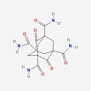 molecular formula C14H16N4O6 B14151399 Tricyclo(3.3.1.1(sup 3,7))decane-1,3,5,7-tetracarboxamide, 2,6-dioxo- CAS No. 53334-58-0