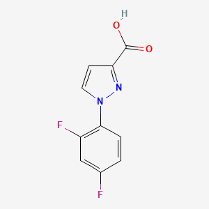molecular formula C10H6F2N2O2 B1415140 1-(2,4-difluorophenyl)-1H-pyrazole-3-carboxylic acid CAS No. 1152533-85-1