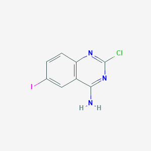 molecular formula C8H5ClIN3 B1415141 2-Chloro-6-iodoquinazolin-4-amine CAS No. 1107694-88-1
