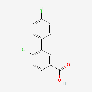 molecular formula C13H8Cl2O2 B1415142 4-Chloro-3-(4-chlorophenyl)benzoic acid CAS No. 695190-76-2