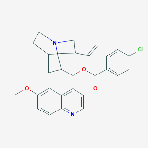 molecular formula C27H27ClN2O3 B14151463 6'-Methoxycinchonan-9-yl 4-chlorobenzoate CAS No. 1286734-92-6