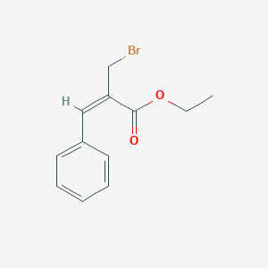 2-Propenoic acid, 2-(bromomethyl)-3-phenyl-, ethyl ester, (E)-