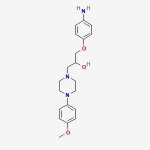 alpha-((4-Aminophenoxy)methyl)-4-(4-methoxyphenyl)-1-piperazineethanol