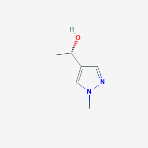 molecular formula C6H10N2O B1415149 (1S)-1-(1-methyl-1H-pyrazol-4-yl)ethan-1-ol CAS No. 1306728-55-1