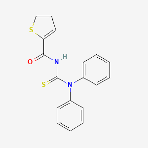 molecular formula C18H14N2OS2 B14151493 N-(diphenylcarbamothioyl)thiophene-2-carboxamide CAS No. 5554-76-7