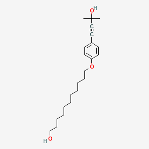 11-[4-(3-Hydroxy-3-methylbut-1-yn-1-yl)phenoxy]undecan-1-ol