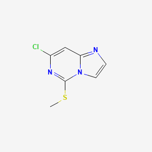 molecular formula C7H6ClN3S B1415154 7-Chloro-5-(methylthio)imidazo[1,2-c]pyrimidine CAS No. 872059-27-3