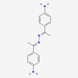 4,4'-[(1E,2E)-hydrazine-1,2-diylidenedi(1E)eth-1-yl-1-ylidene]dianiline